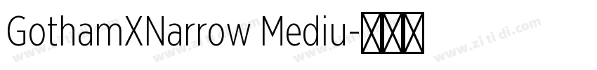 GothamXNarrow Mediu字体转换